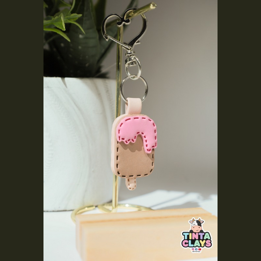 Popsicle Polymer Clay Keychain