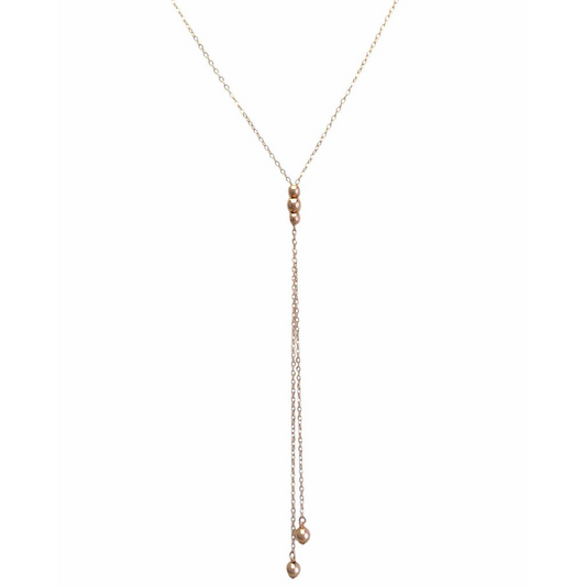Lasso Necklace - Rose Gold