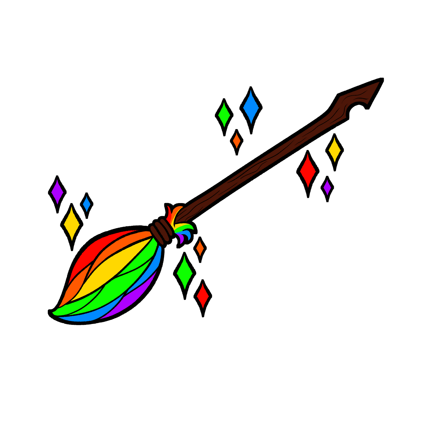 Pride Brooms Sticker Collection