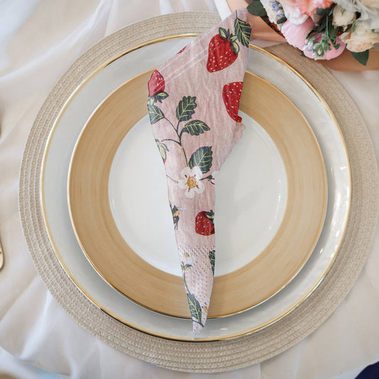 20pk Luncheon 3 Ply Napkin (Strawberry Patch)