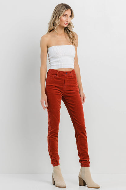 Rust Corduroy Skinny