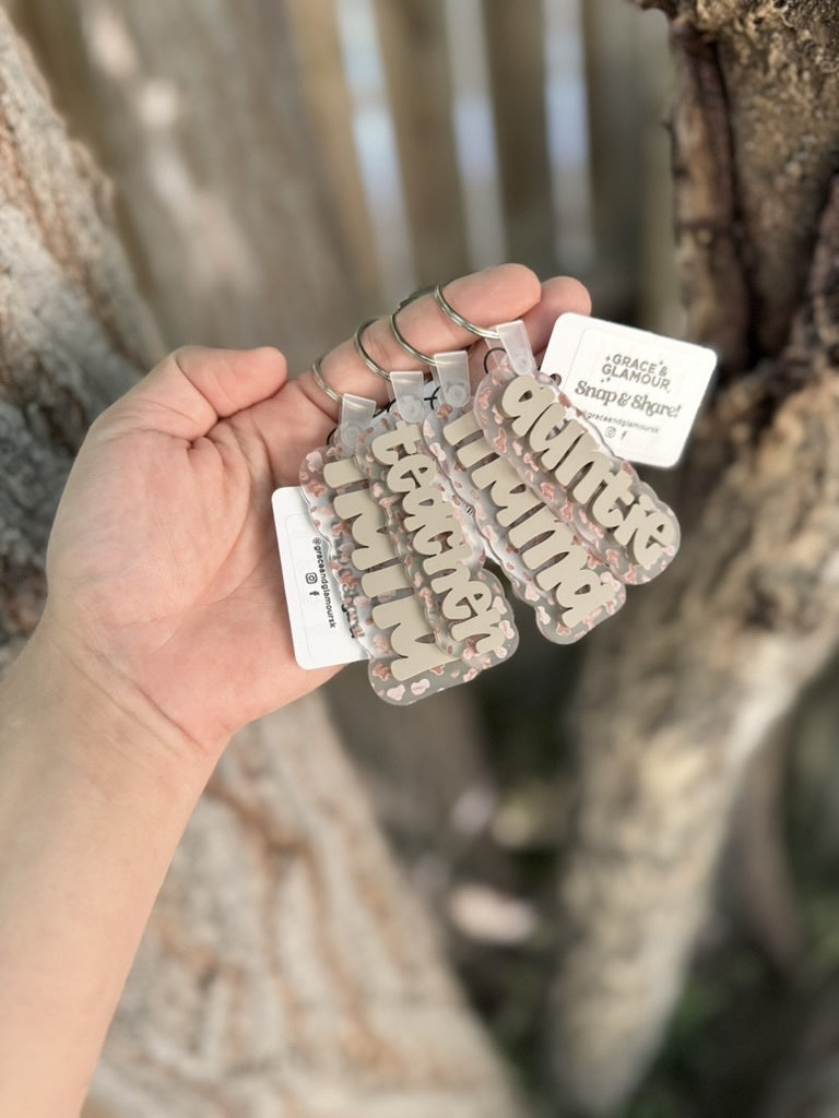 Acrylic Layered Keychain