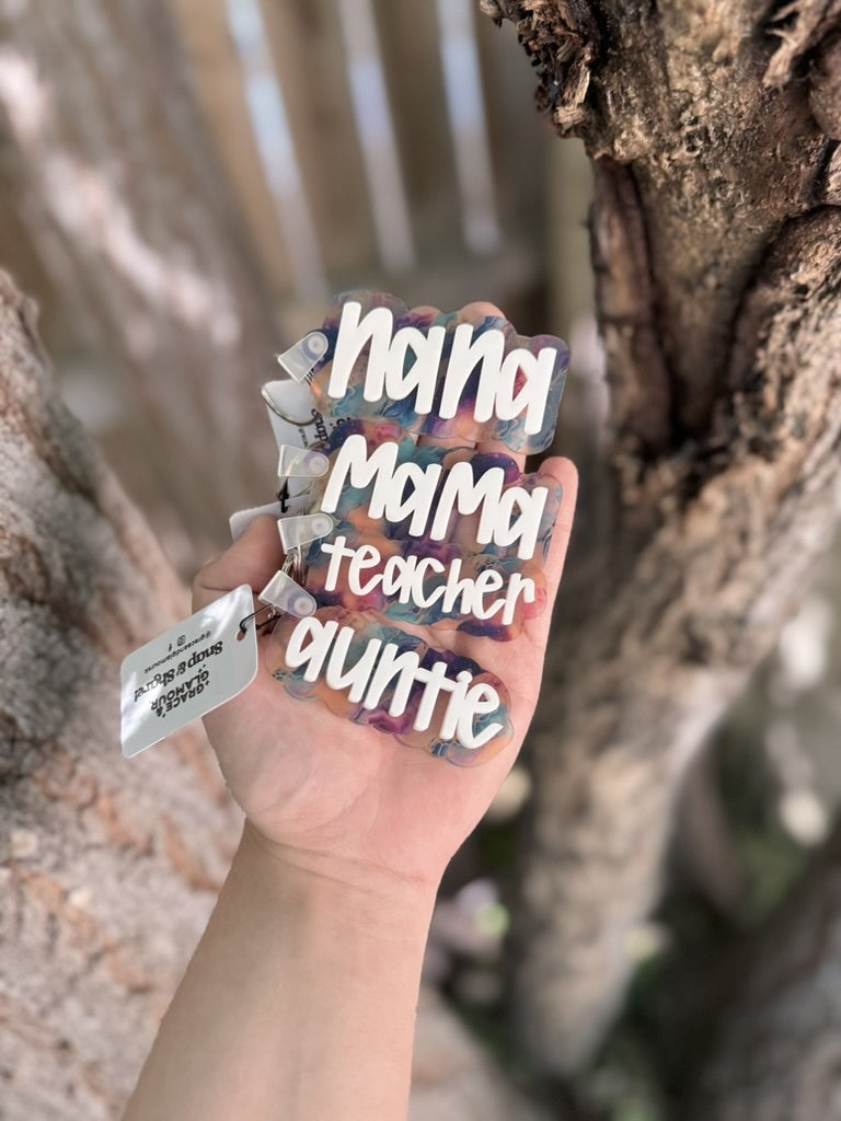 Acrylic Layered Keychain