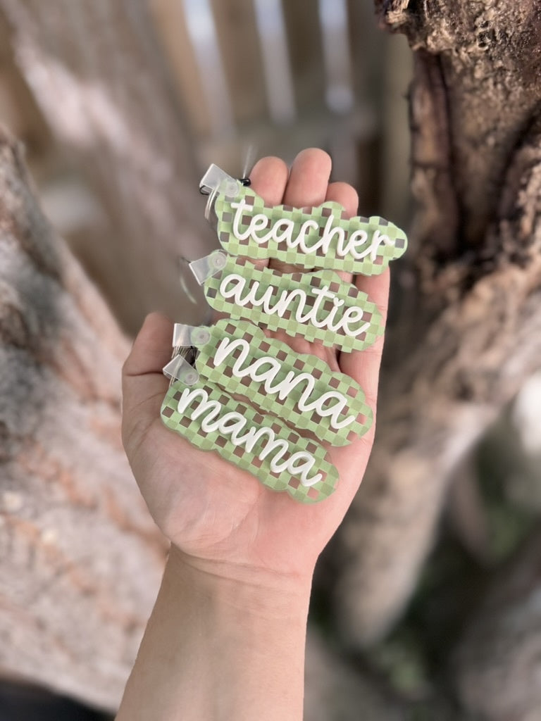 Acrylic Layered Keychain