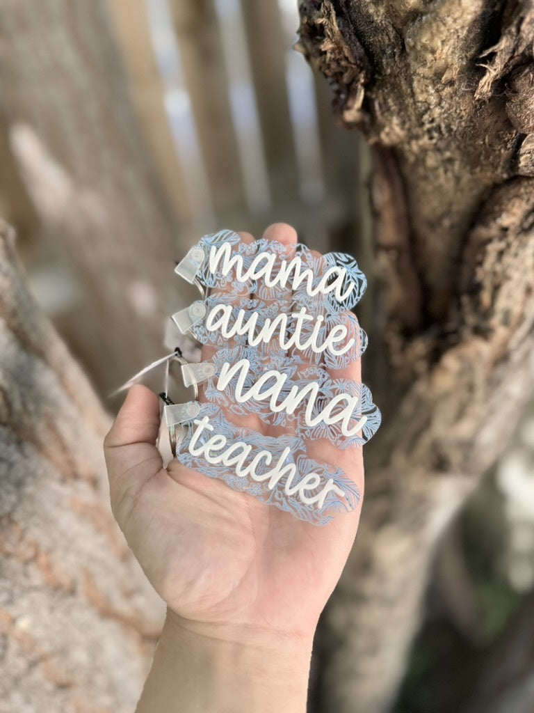 Acrylic Layered Keychain