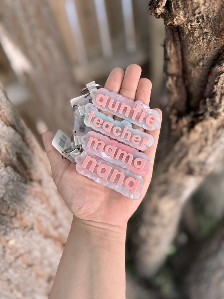 Acrylic Layered Keychain