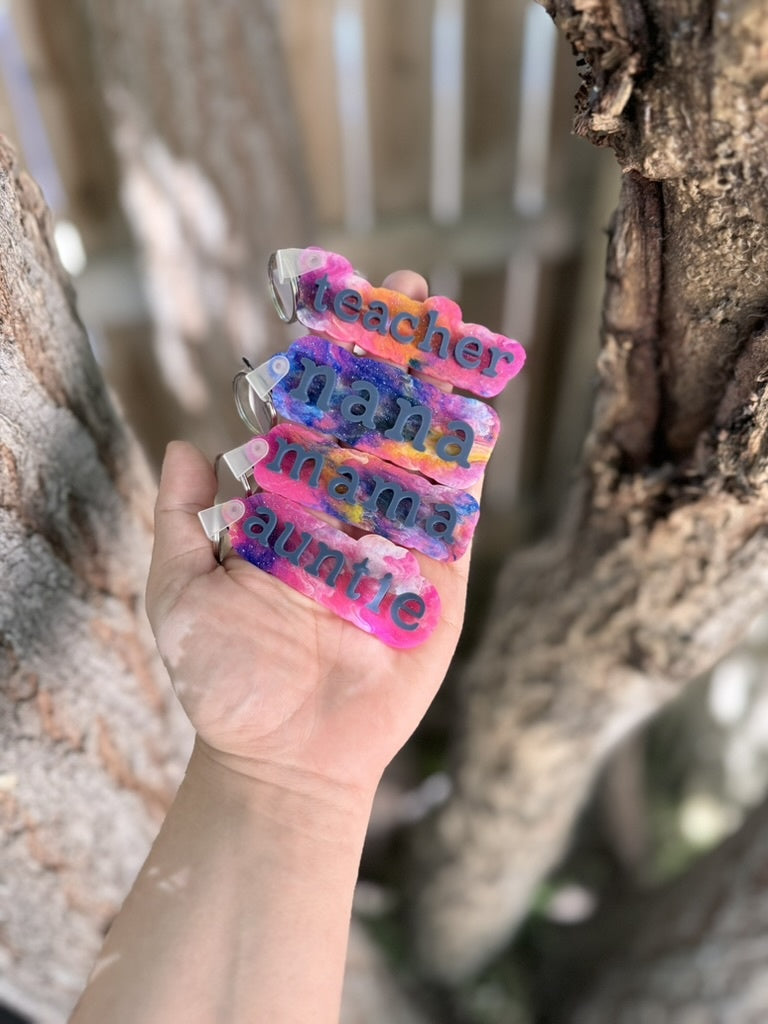 Acrylic Layered Keychain
