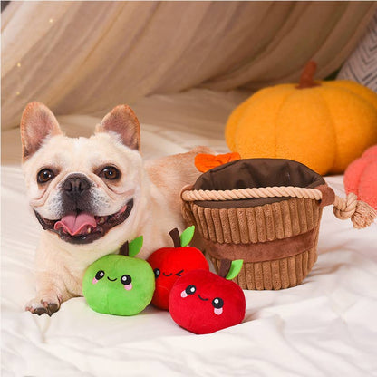 HugSmart Pet - Autumn Tailz  | Apple Basket -Interactive Toy
