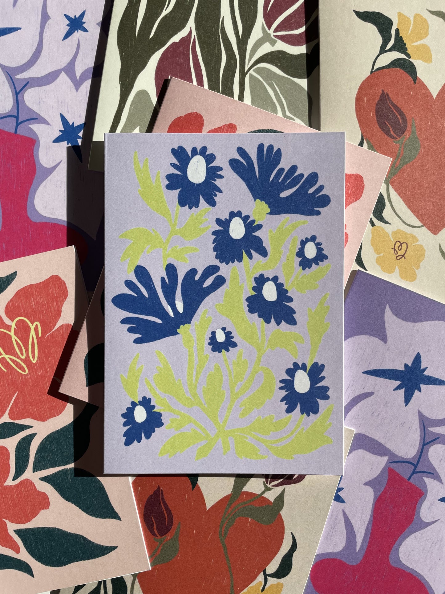 Bluets Floral Card