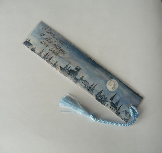 BOOKMARK-I LOVE YOU TO THE MOON AND BACK