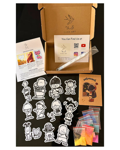 Boys and Girls - Sand Art Sticker Kit/Crafting Gift