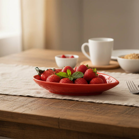 Porcelain Strawberry Plate
