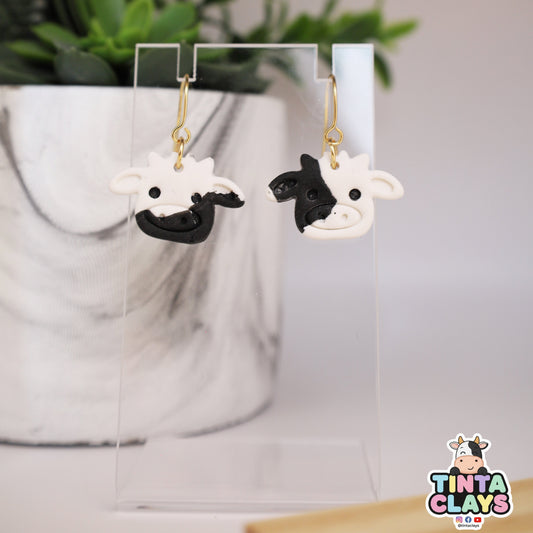 Calf Polymer Clay Dangle Earrings