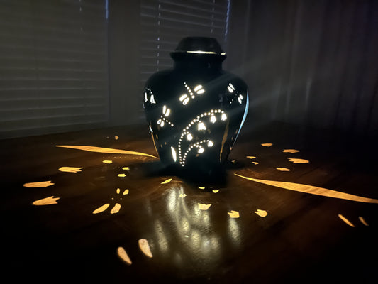 Ceramic Lily of the Valley Solar Light