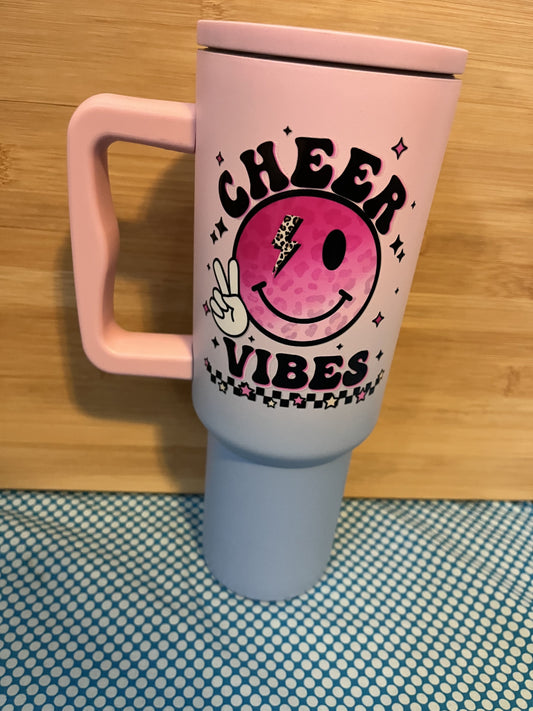 Cheer Vibes 40 oz Tumbler