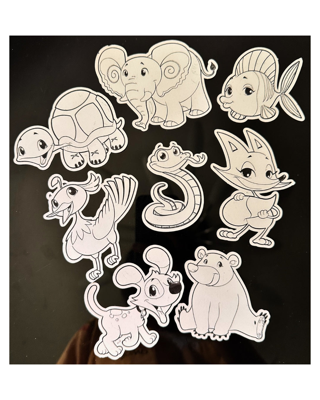 Colorful Critters - Sand Art Sticker Kit/Crafting Gift