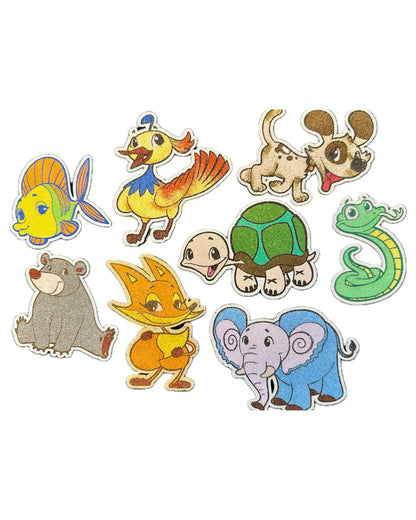 Colorful Critters - Sand Art Sticker Kit/Crafting Gift