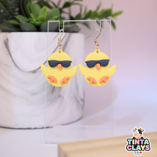 Cool Chick Polymer Clay Dangle Earrings