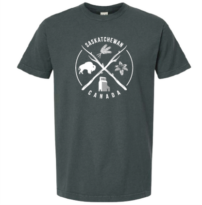 FLAT // Saskatchewan Crossed Sticks / Unisex Tshirt