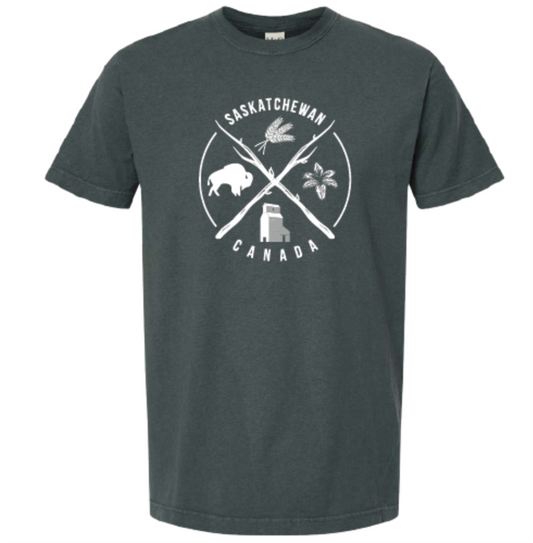 FLAT // Saskatchewan Crossed Sticks / Unisex Tshirt
