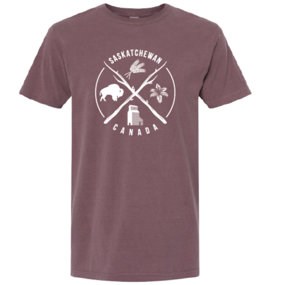 FLAT // Saskatchewan Crossed Sticks / Unisex Tshirt