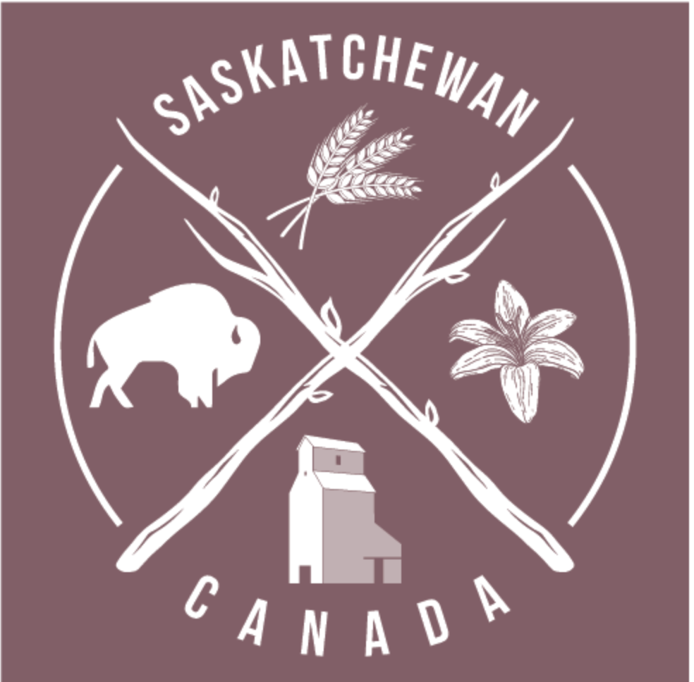 FLAT // Saskatchewan Crossed Sticks / Unisex Tshirt