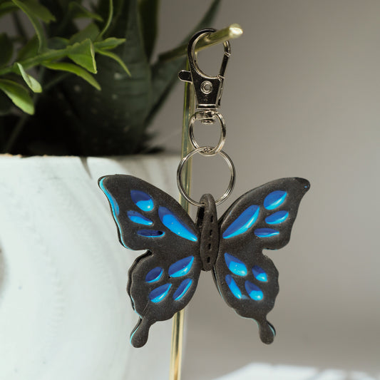 Butterfly Polymer Clay Keychain