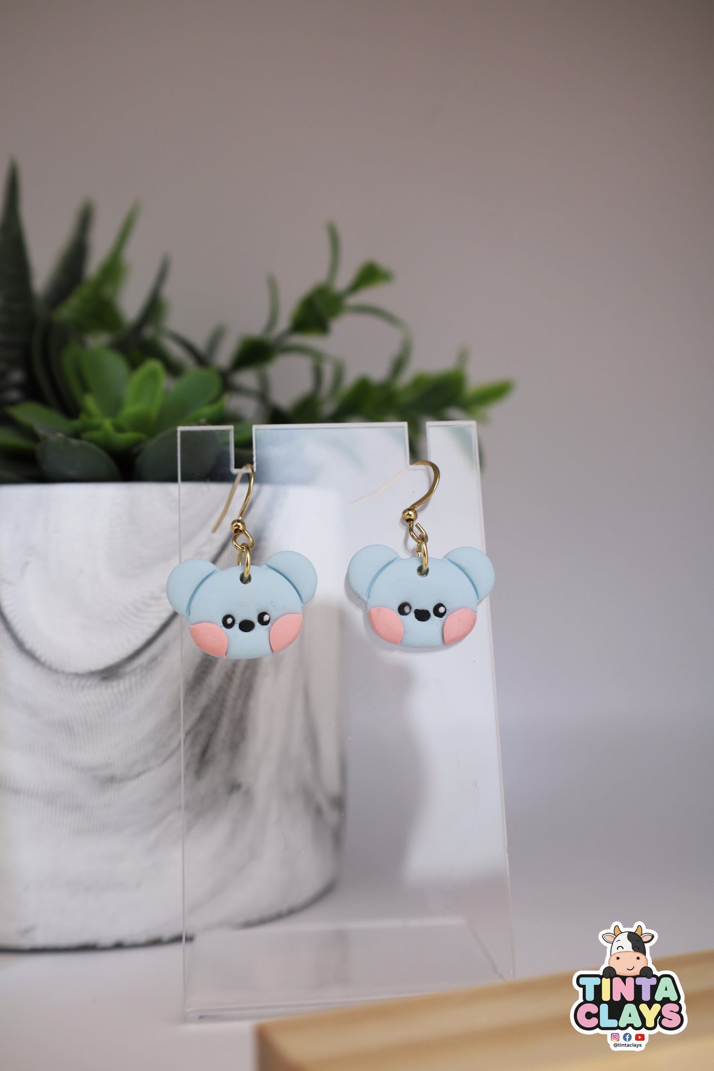 Koya BT21 BTS inspired Minini | Koala Character Earrings