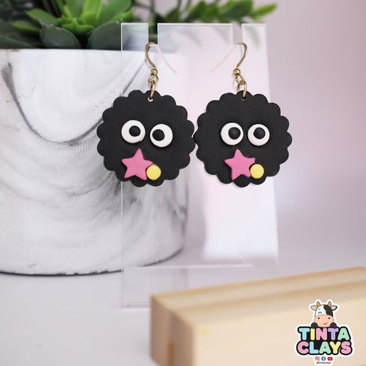Soot Ghibli-Inspired Polymer Clay Dangle Earrings