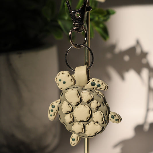 Turtle Polymer Clay Keychain