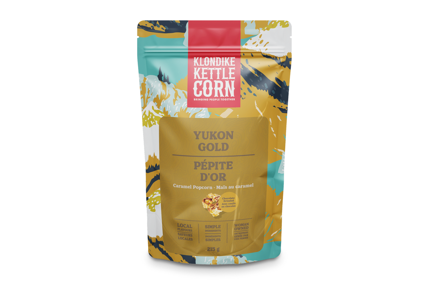Yukon Gold Chocolate Drizzled Caramel Corn