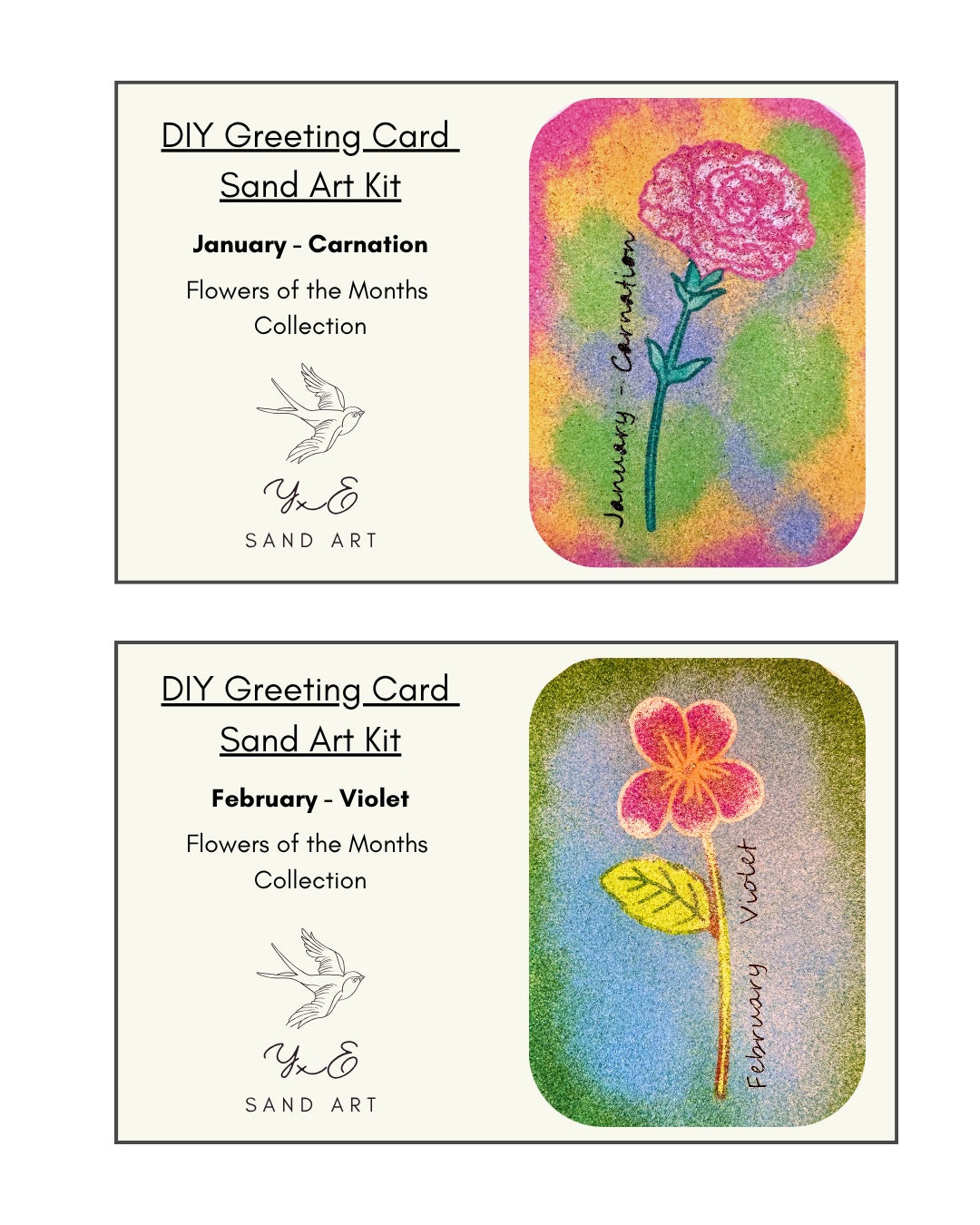 DIY Greeting Card Sand Art Kit