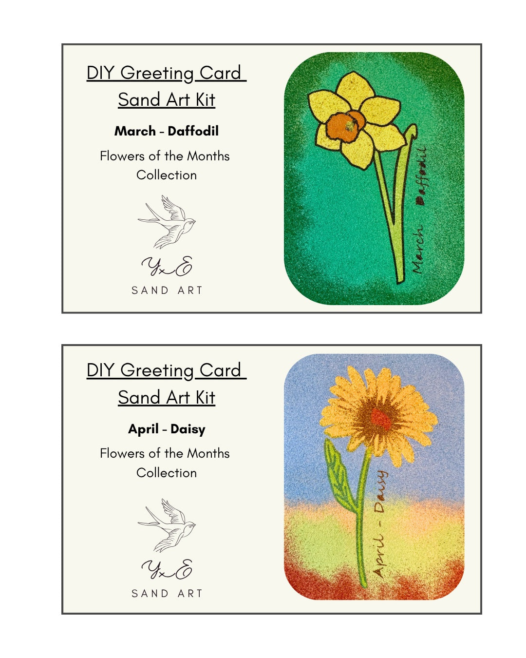 DIY Greeting Card Sand Art Kit