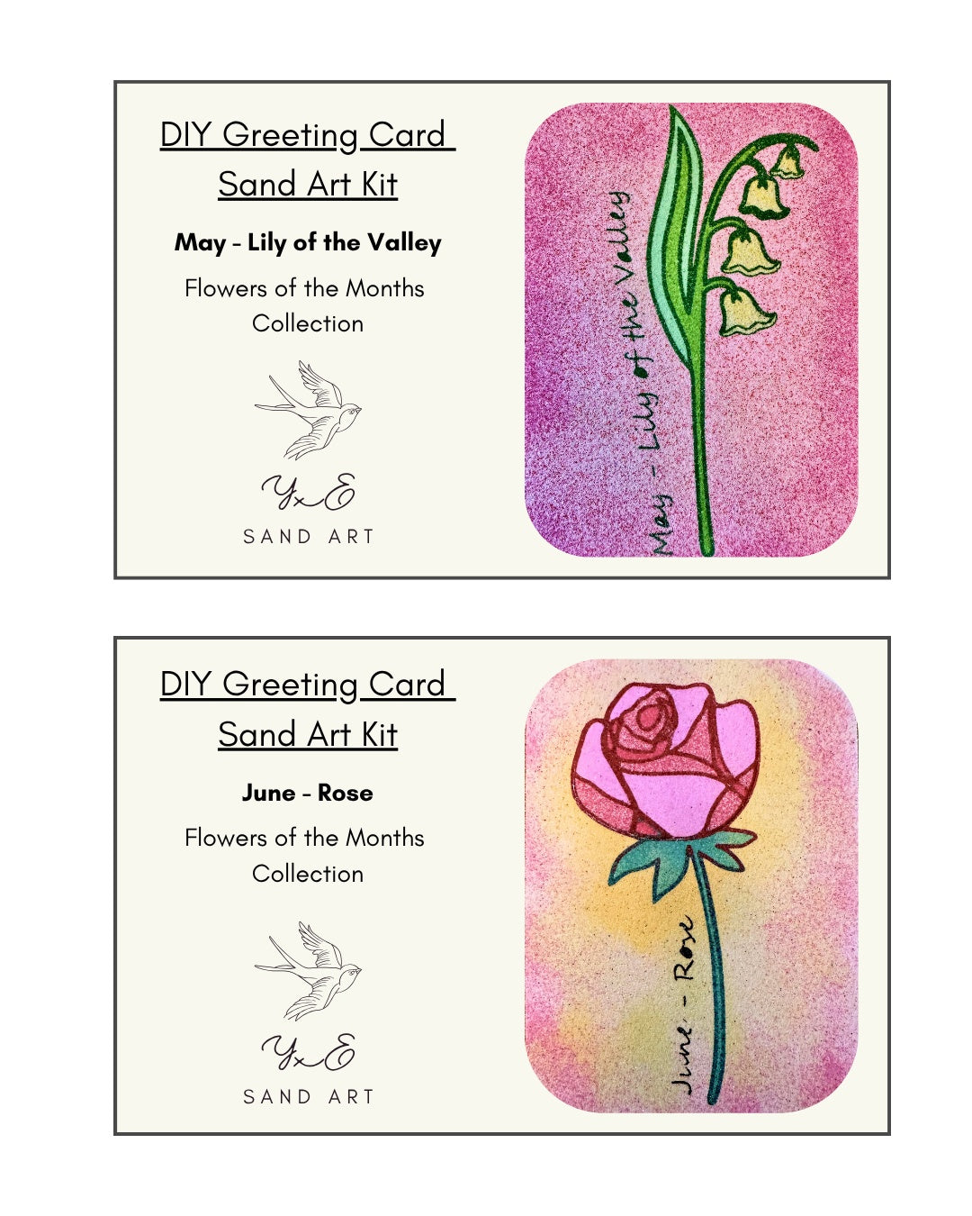 DIY Greeting Card Sand Art Kit