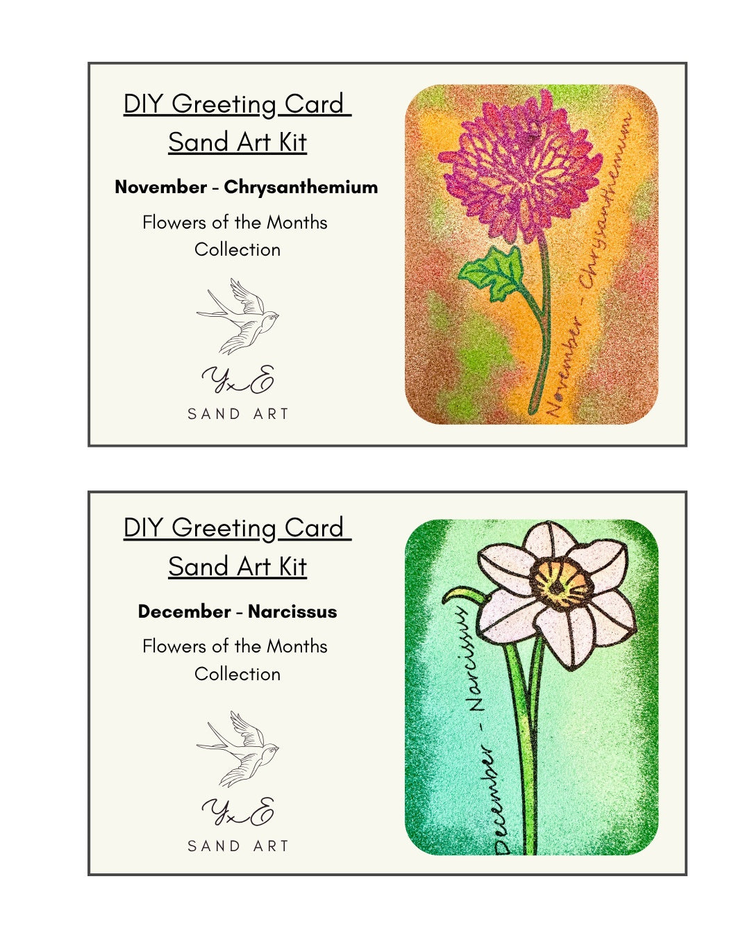 DIY Greeting Card Sand Art Kit