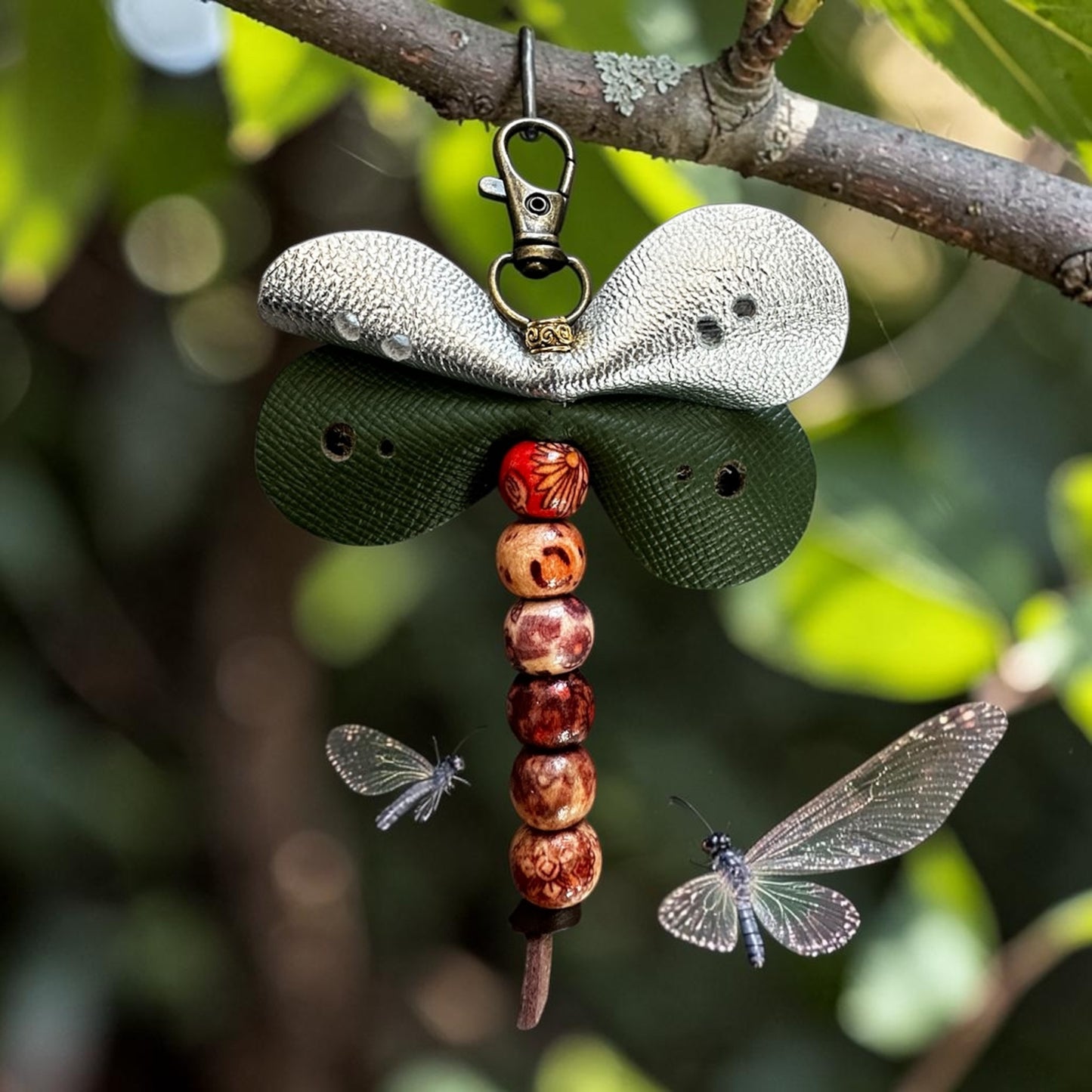 Dragonfly keychain; bag charm