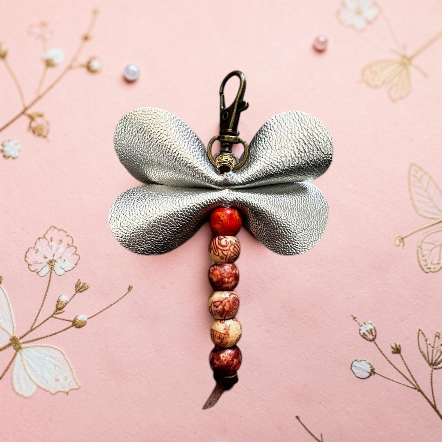 Dragonfly keychain; bag charm