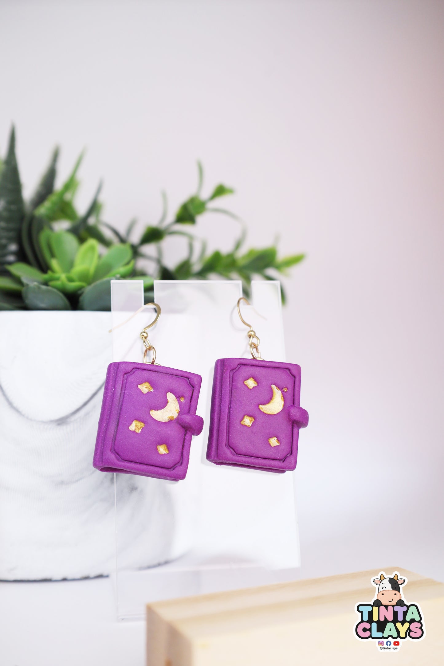 Enchanted Book Earrings