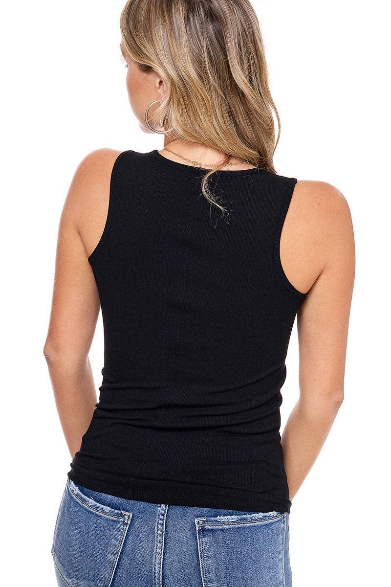 Free Bird Vintage Graphic S/L Ribbed Tank Top