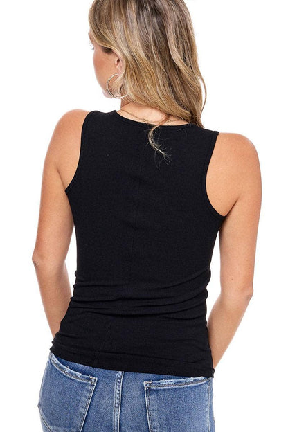 Free Bird Vintage Graphic S/L Ribbed Tank Top