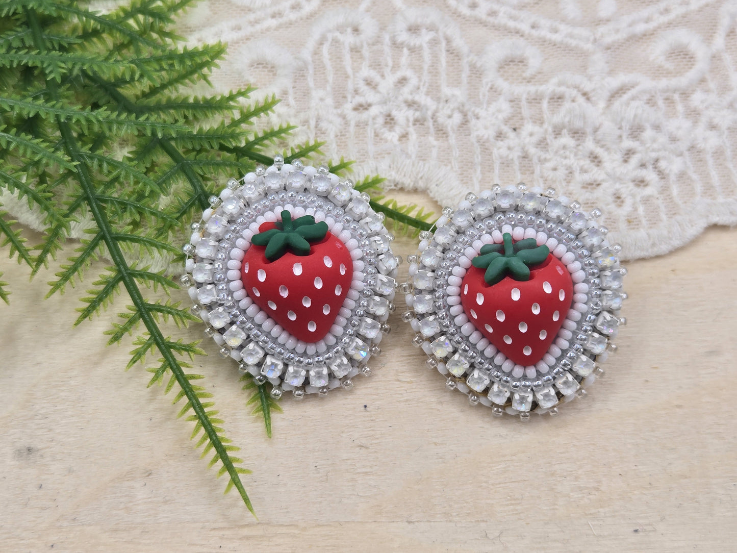 Flat Stitch Earrings