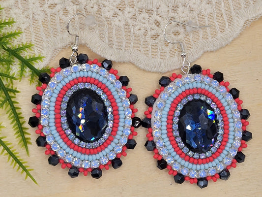 Flat Stitch Earrings