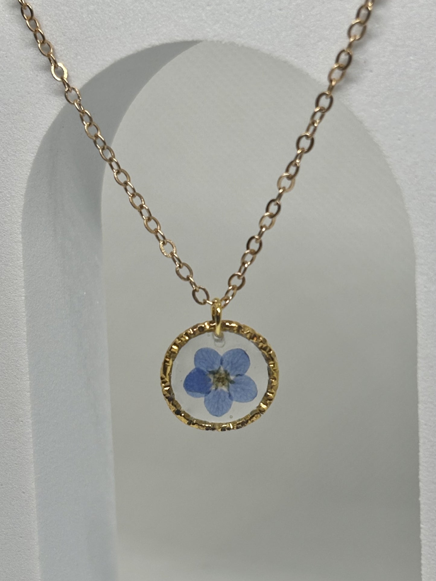 Forget Me Not Flower Necklace