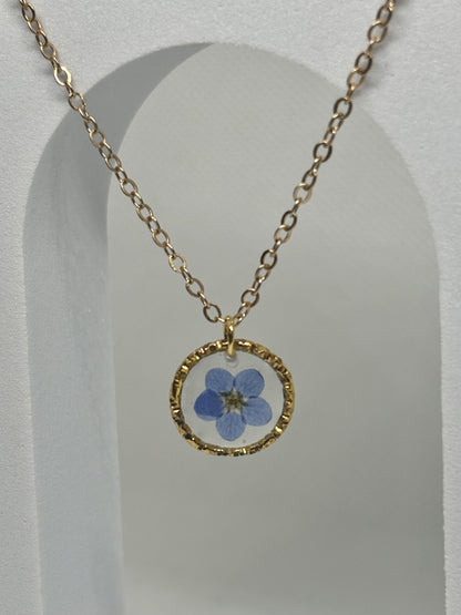 Forget Me Not Flower Necklace