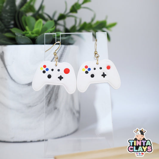 Game Console Polymer Clay Dangle Earrings