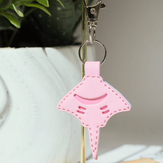 Gentle Giant Manta Ray Polymer Clay Keychain