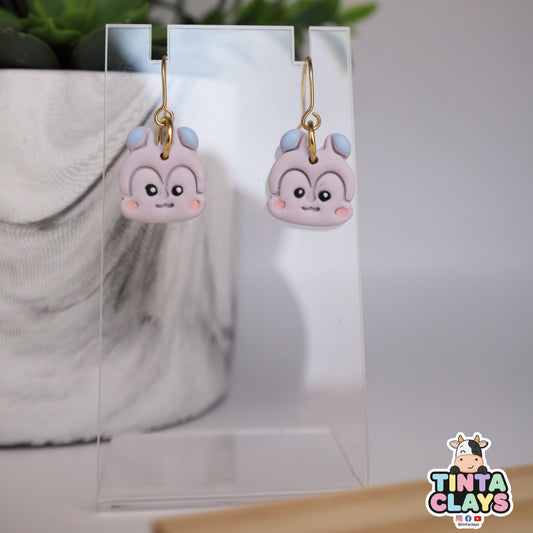 Mang BTS BT21 Inspired Minini | Handmade Dancing Pony Earrings