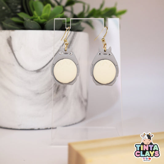 Totoro Ghibli Inspired | Handmade Forest Spirit Earrings