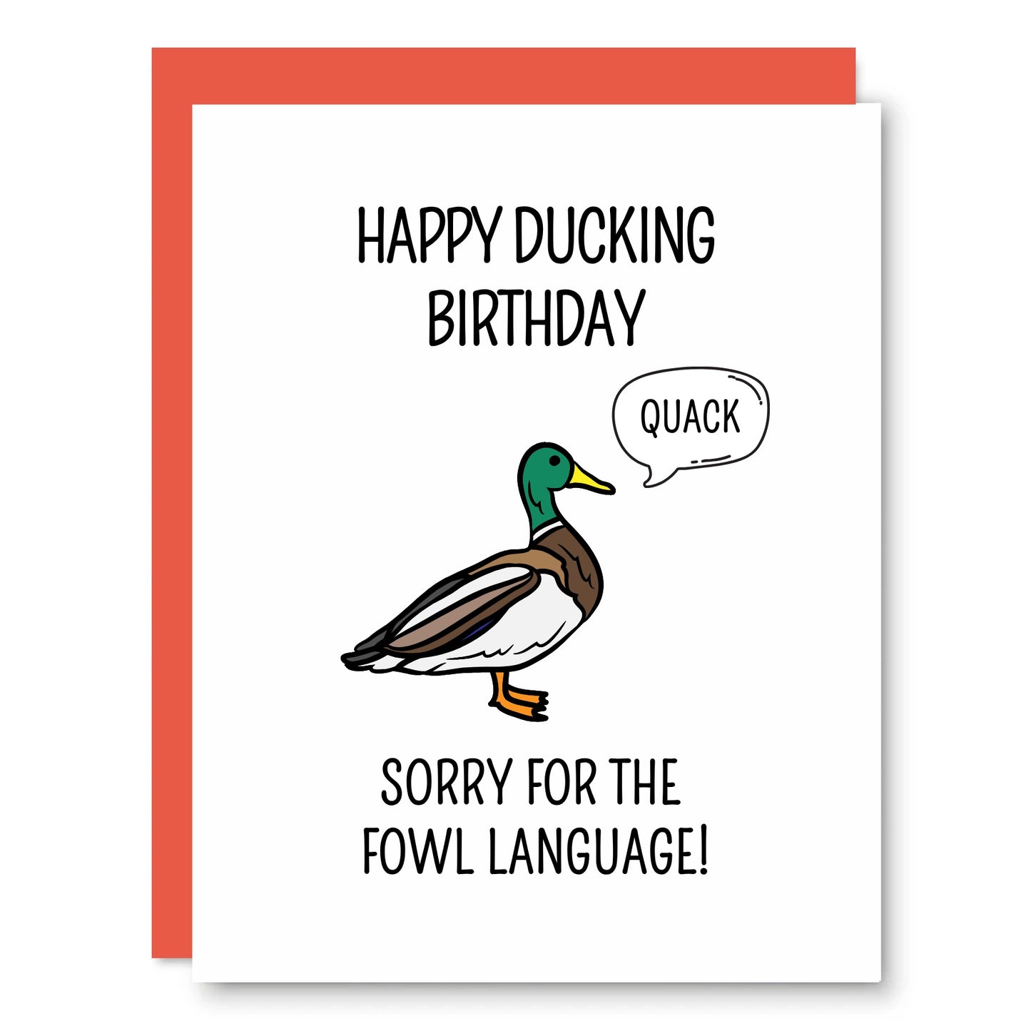 Happy Ducking Birthday Birthday Card