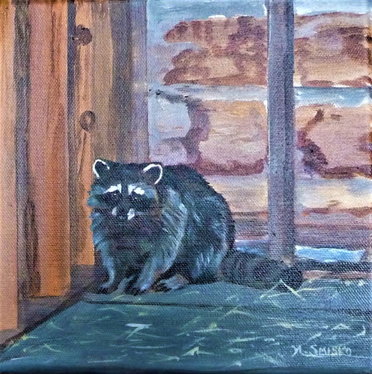 Home Decor- painting - titled THE TRESPASSER